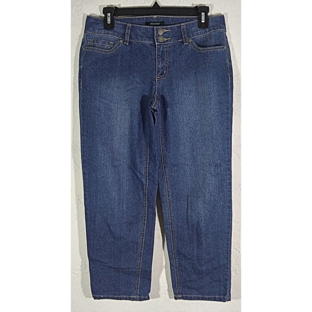 Daisy Fuentes Jeans Size 2 Blue Medium Wash Denim Pockets Pants Casual